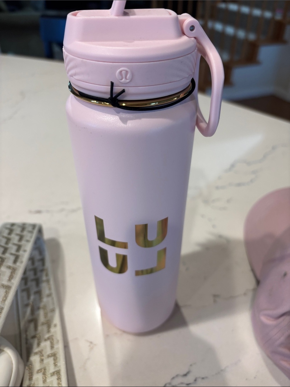 lululemon Pretty In Pink Bundle—Water Bottle, Cap & Accessories, NWT + Gift Bag - Picture 11 of 13